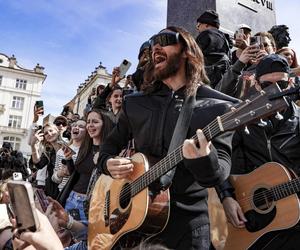 Jared Leto na Rynku Głównym w Krakowie