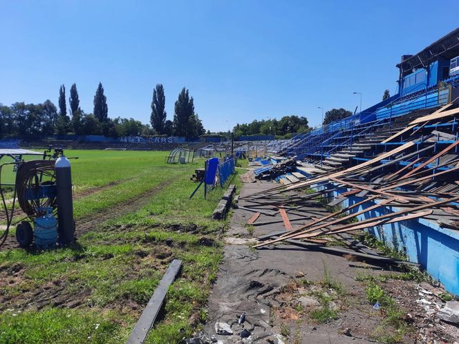 Trwa rozbiórka stadionu Ruchu Chorzów