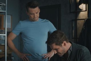 M jak miłość odc. 1829. Marcin (Mikołaj Roznerski), Jakub Karski (Krzysztof Kwiatkowski)