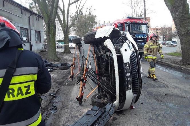 Groźny wypadek na ulicy Stefana w Łodzi