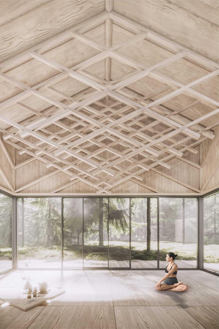 Wizualizacja sali jogi