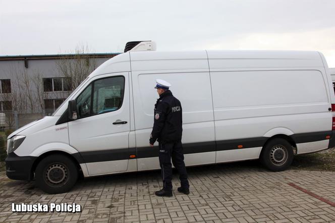 Mercedes-Benz Sprinter typu chłodnia pochodzący z kradzieży