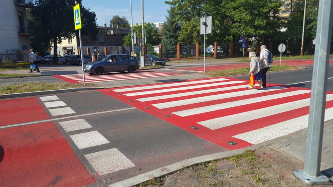 Aktywne przejście dla pieszych w Sosnowcu
