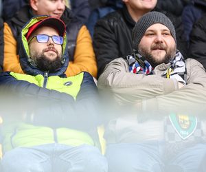 Kibice na meczu GKS Katowice - Lech Poznań