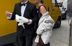 Barwy szczęścia na planie. Justin (Jasper Sołtysiewicz), Ola (Michalina Robakiewicz)