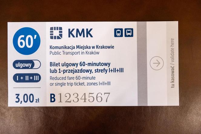 Nowy wzór biletu w Krakowie