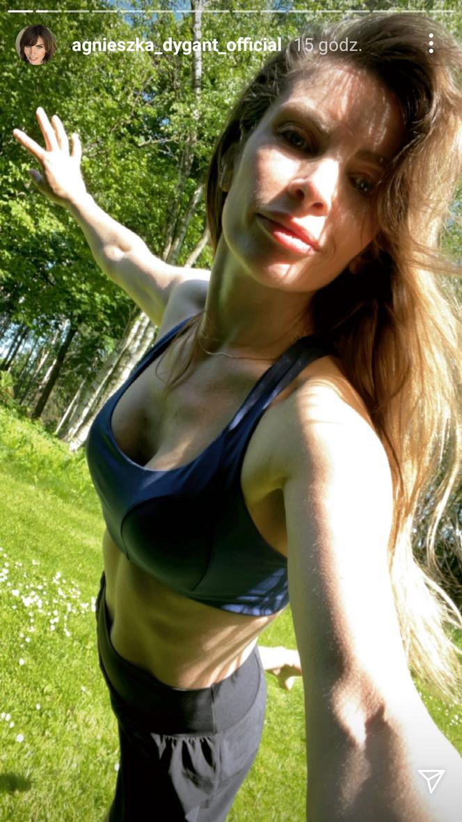 Agnieszka Dygant katuje się dla figury