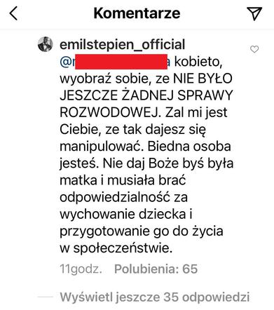 Emil Stępień na Instagramie