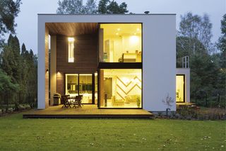 Bryła i wnętrza domu o nietypowym planie