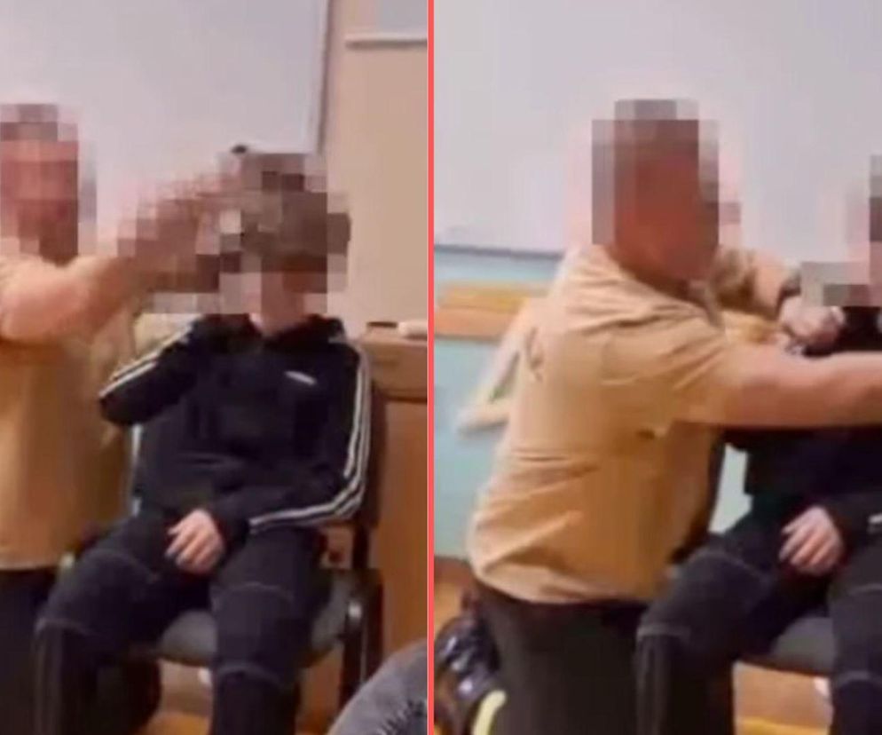 Strażak założył uczniowi opaskę na szyję. Szokujące nagranie ze szkoły