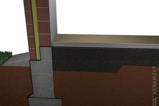 Schemat izolacji podłogi luźnym keramzytem
