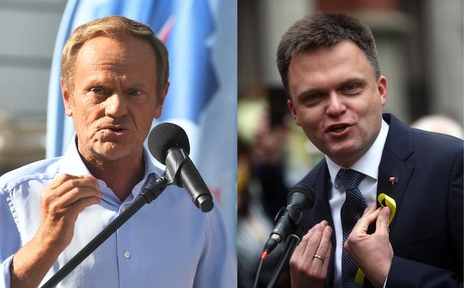 Donald Tusk Szymon Hołownia