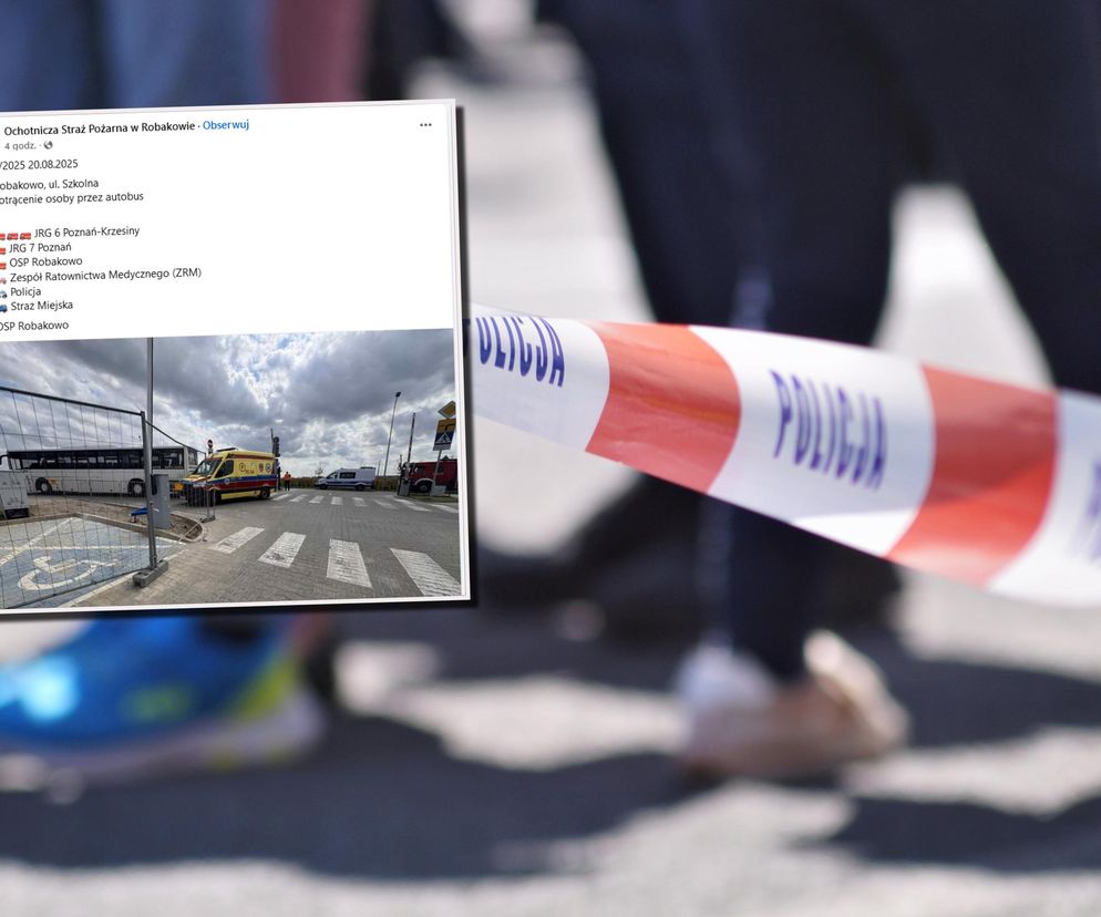 Kobieta zginęła pod kołami autobusu! Tragedia pod Poznaniem