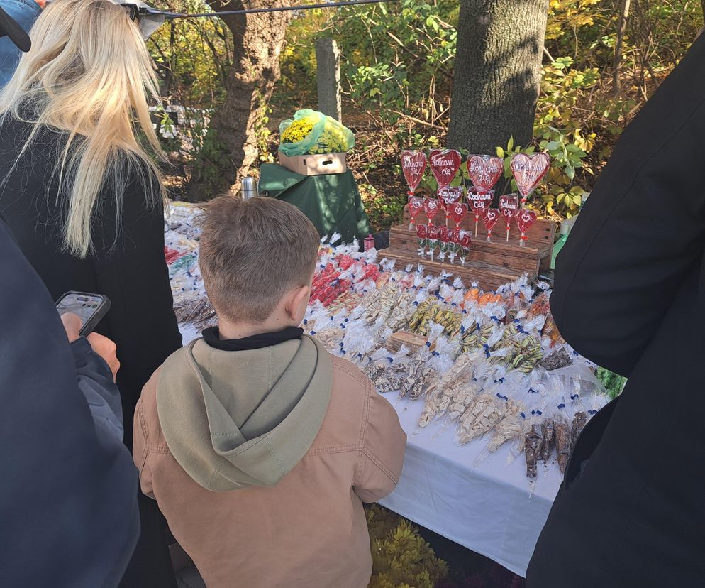 Trupi miodek, misie bezowe i obwarzanki. Stoiska jak na odpuście pod cmentarzem Rakowickim w Krakowie [GALERIA]