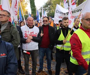 Protest hutników w Warszawie (23.10.2024)