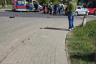 Stargard: 12 poszkodowanych po zderzeniu autobusu z samochodami. WIDEO z monitoringu