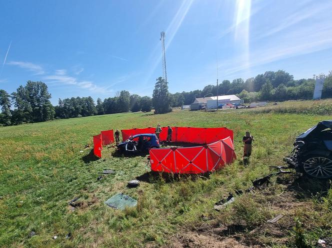 Śmiertelny wypadek pod Bełchatowem! 47-latek i 17-latka nie żyją. 4-letnia dziewczynka w stanie ciężkim