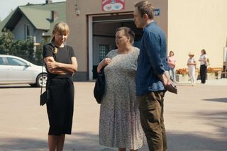 Barwy szczęścia odc. 3109. Szymańska (Agata Pruchniewska),  Borowska (Dorota Piasecka),  Majak (Łukasz Borkowski)