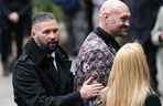 Tyson Fury na pogrzebie Ricky'ego Hattona