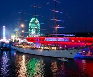 Nocne oblicze finału The Tall Ships Races 2024 w Szczecinie