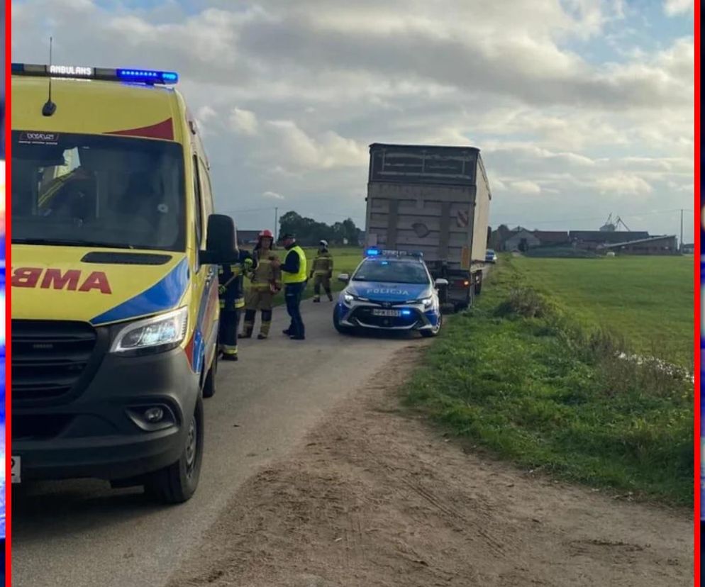 Jechał skuterem, zderzył się z ciężarówką. Nie żyje 14-latek