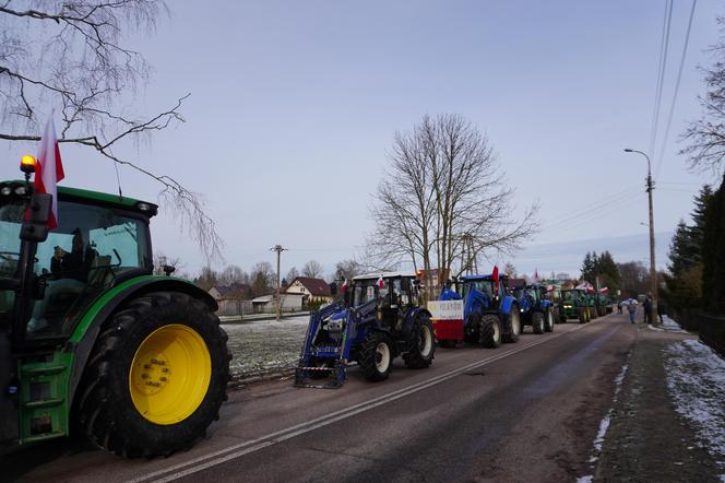 Protest rolników w Podlaskiem. Ciągniki blokują drogi w całym województwie! 