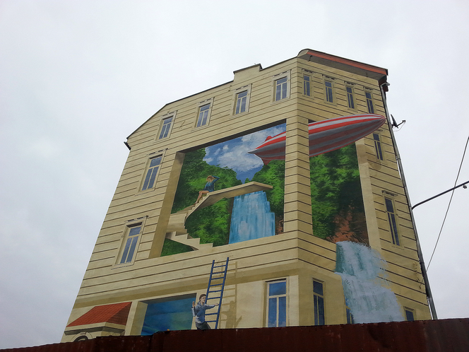 Mural 3D w Katowicach