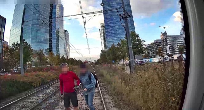 Wstrząsające nagranie z tramwaju. Rowerzysta przejechał na czerwonym świetle przez pasy