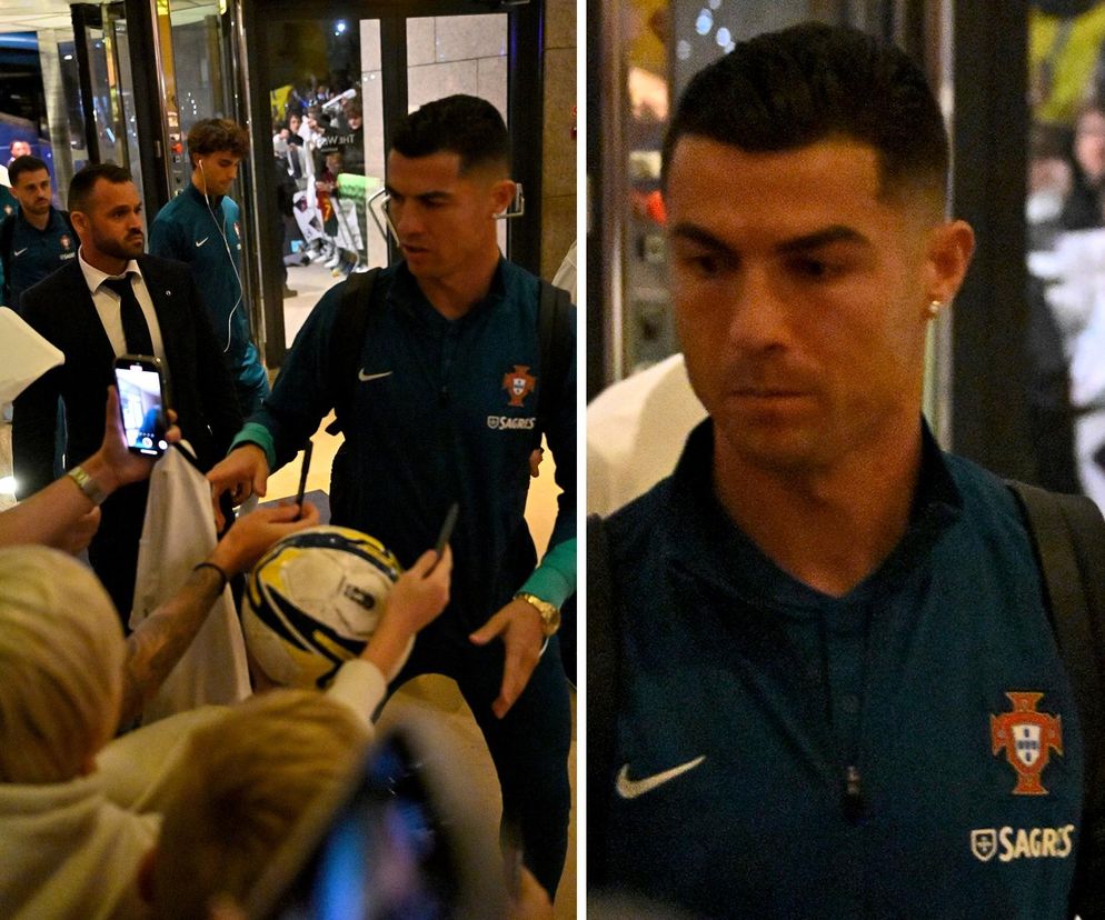 Portugalczycy w Warszawie. Ronaldo z kolegami przed meczem z Polską