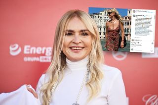 Tak 67-letnia Monika Olejnik kusi dekoltem! Nie zostawia wiele dla wyobraźni