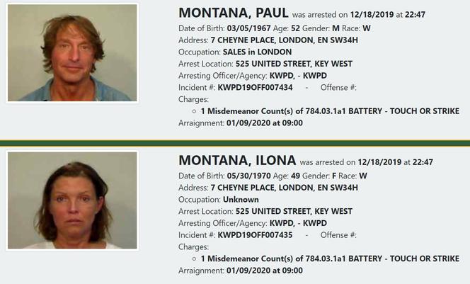 Ilona i Paul Montana w amerykańskim areszcie