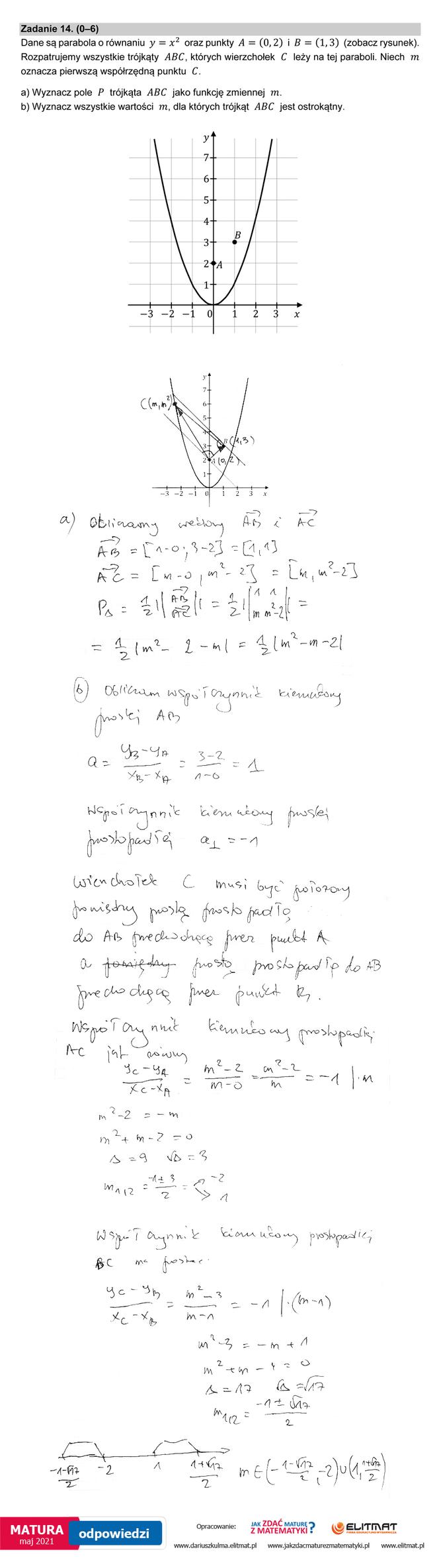 Matura 2021: Matematyka, poziom rozszerzony. Rozwiązania zadań i odpowiedzi od nauczyciela matematyki