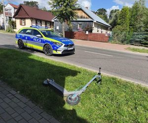15-latek przewrócił się na hulajnodze. Jechał bez kasku. Groźny wypadek w Parczewie