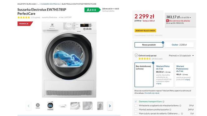 Suszarka Electrolux EW7H578SP PerfectCare