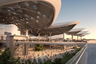 Centralny Port Komunikacyjny według Foster + Partners. Wiemy, jak będzie wyglądał terminal lotniska w Baranowie