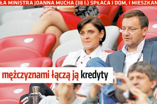 Joannę Muchę z BYŁYM mężem i OBECNYM partnerem łączą... KREDYTY!