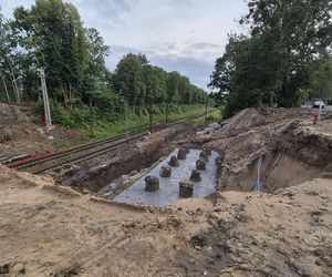 Postępują prace na olsztyńskim Tracku. Powstaje m.in. nowoczesny wiadukt
