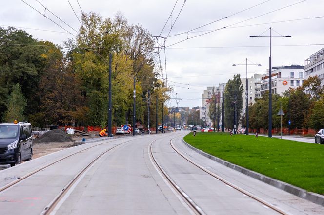 Budowa tramwaju do Wilanowa na kilka tygodni przed otwarciem