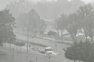 Skutki ulewy w Dąbrowie Górniczej