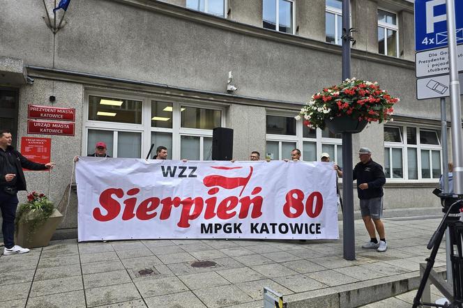 Strajk pracowników MPGK Katowice