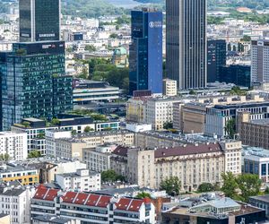 Panorama Warszawy z wieżowca Skyliner