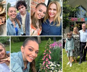 Przyjaciółki, 26 sezon. Anka (Magdalena Stużyńska), Paweł (Bartłomiej Kasprzykowski), Oliwier (Aleksander Paprocki), Julka (Nicole Bogdanowicz), Marianna (Emilia Walus), Kacper (Jan Wieteska) na planie