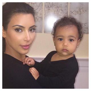 kim kardashian, kanye west, rodzina, north west