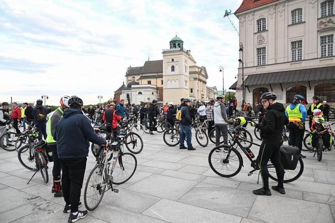 Rowerowa Masa Krytyczna na ulicach Warszawy