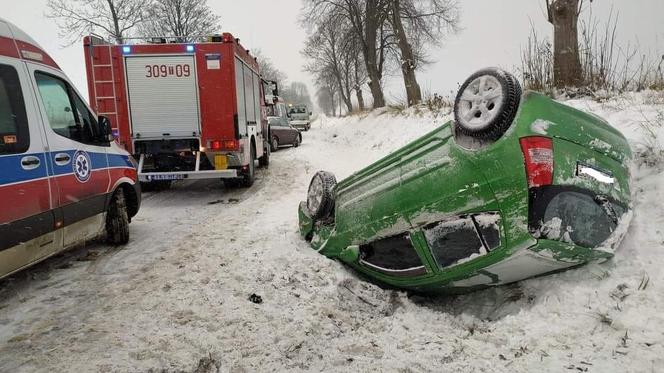 Śnieżyca w Świętokrzyskiem. Były wypadki i kolizje