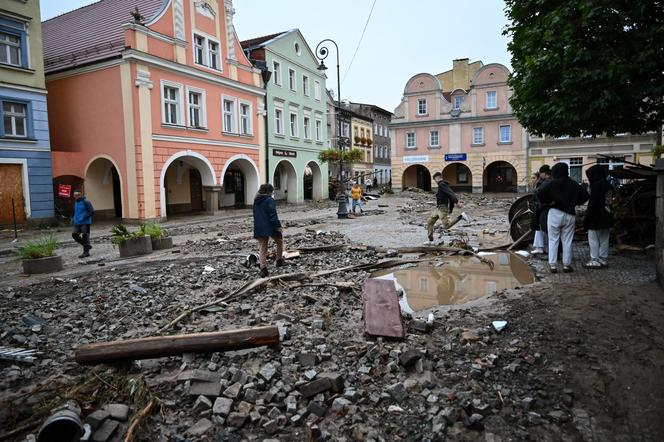 Lądek Zdrój po przejściu fali