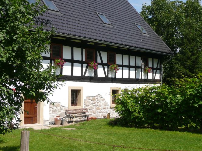 Remont domu szachulcowego w Płóczkach Górnych (Dolny Śląsk)
