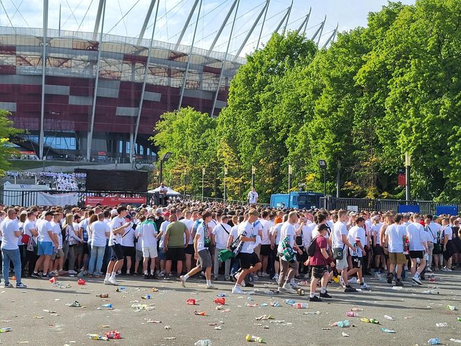 Kibice na meczu Pogoń - Legia