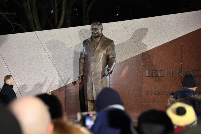 Odsłonięcie pomnika Lecha Kaczyńskiego przy Placu Teatralnym w Lublinie