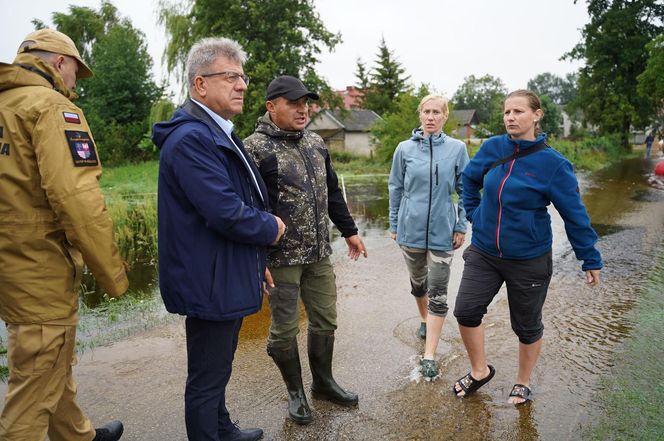 Podtopienia w powiatach jędrzejowskim i włoszczowskim